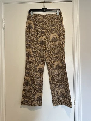 Pantalones acampanados elásticos vintage años 90 para mujer talla: 6 Lord and Taylor color cachemir tostado Foto 1 de 4