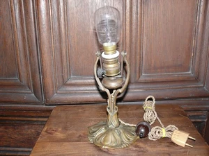 ca.100 Jahre alte Wandlampe massiv Bronze Auslegearme beweglich mit Gewicht - Bild 1 von 14