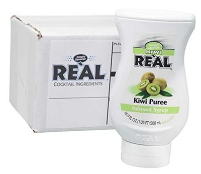 Kiwi Reàl, jarabe infundido de puré de kiwi, botella exprimible 16,9 FL OZ (paquete de 1)  Foto 1 de 3
