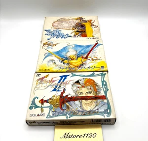 Square Enix Final Fantasy FF 1 2 3 I II III Famicom FC con Caja Manual Juego Usado - Imagen 1 de 14