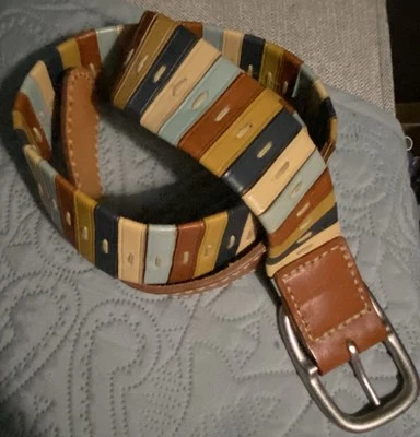 Fossil genuine leather multicolor Boho Comfy Stretchy Adjustable 31-34 BT3579403 - Image 1 of 3