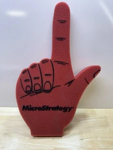 Vintage Rare MicroStrategy Foam Hand Finger MSTR Michael Saylor - Picture 1 of 5