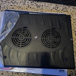 Notebook I-CONCEPTS Laptop Cooling Pad Station Computer Motorized Fans USB Cable - Photo 1/3