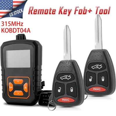 2X for Dodge Jeep Chrysler Remote Car Key Fob Magnum Durango Grand Cherokee 300 - Image 1 of 4