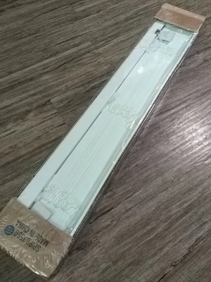 Новые запечатанные жалюзи из искусственного дерева белые 2 дюйма 34,5 x 58 дюймов ПВХ с остановкой шнура быстрая доставка по США - Изображение 1 из 4