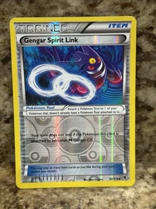 POKEMON GENGAR SPIRIT LINK 95/119 REVERSE HOLO TRAINER XY PHANTOM FORCES MP - Picture 1 of 2