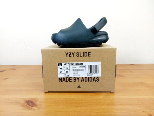 Adidas Yeezy Slide neonati "ONYX" taglia Uk7k EU25