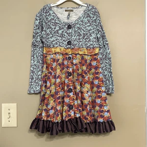 Matilda Jane Girls You & Me Bridgette Long Sleeve Dress Size 8 - Picture 1 of 9