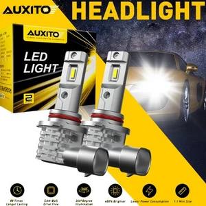 AUXITO 9005 HB3 LED Headlight Globe Bulbs 12000LM 60W White 6500K Hi-Lo Beam 2X - Picture 1 of 10
