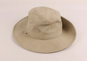 Safari Bucket Hat Heavy Canvas Fishing Camping Boonie Sun Wide Brim pre-owned - Picture 1 of 10
