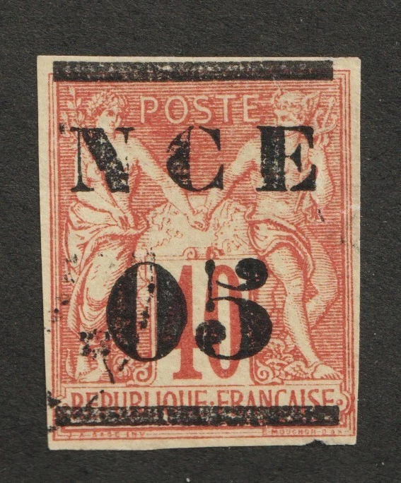 1883 New Caledonia Sc# 3 - 5¢ on 40¢ . Navigation & Commerce. MNG Cv$40 - Image 1 of 1