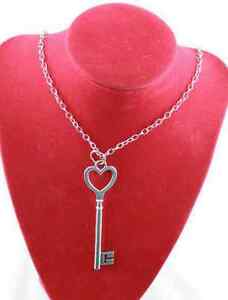 Western Jewelry 20" With 2" Extender ~Lovers "Key To Heart" Pendant Necklace