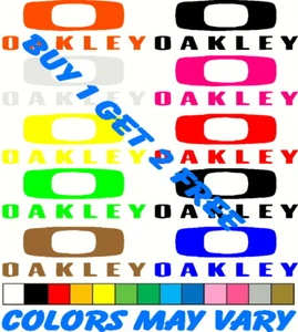 Logotipo de Oakley con CUADRADO O Comprar 1 obtener 2 Calcomanía GRATIS Vinilo Pegatina JDM Ventana Euro - Imagen 1 de 2