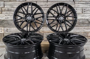 18 Zoll Alufelgen RW01 für VW Passat B6 B7 B8 3C 3G CC Scirocco Sharan Schwarz - Bild 1 von 9