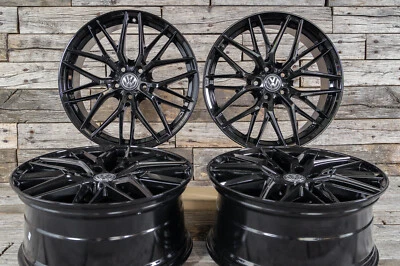 18 Zoll Alufelgen RW01 für VW Passat B6 B7 B8 3C 3G CC Scirocco Sharan Schwarz - Bild 1 von 4