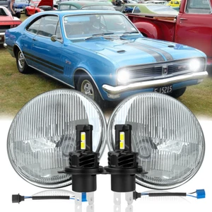 Pair 7" LED Headlights HI/LO Beam For Holden HK HG HQ HJ HX HZ Kingswood GTS SS - Picture 1 of 24