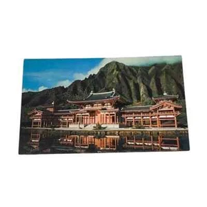 Postcard Byodo-In Temple Valley of the Temples Park Windward Oahu Hawaii B224 - Picture 1 of 2