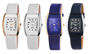 AKZENT Armbanduhr Damen Tonnneau Design gold silber schwarz blau Frauen Analog
