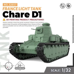 SSMODEL SS32657 1/32 Kit Modelo Militar Francia Chare D1 Tanque Ligero - Imagen 1 de 5