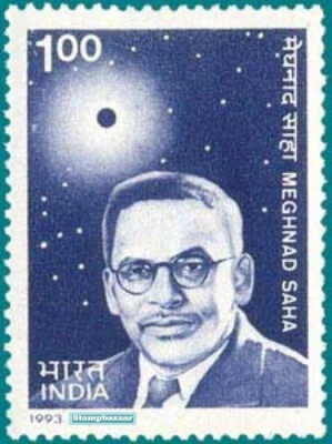 India 1993 Meghnad Saha Physicist Astronomy Space Solar Eclipse Stamp MNH - Image 1 of 3