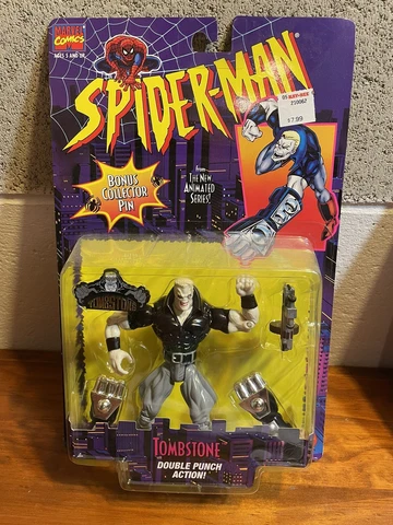 1995 Marvel Comics Spider-Man Tombstone 5" Action Figure Toy Biz Double Punch! Cover