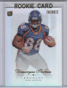 DeMARYIUS THOMAS TARJETA DE NOVATO Denver Broncos 2010 Topps Tributo Fútbol de radiocontrol - Imagen 1 de 2