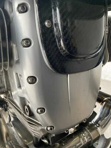 BMW R 1100 RT Coprimotore Coperchio Frontale Torx V2A Acciaio Inox TX-Drive - Foto 1 di 5