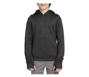 DSG Boys' Tricot Long Sleeve Hoodie, Dark Gary, Sz Small - Picture 1 of 3