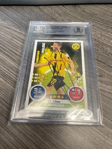 2016-17 GERMAN MATCH ATTAX DORTMUND CHRISTIAN PULISIC SIGNED BECKETT AUTH. AUTO - Picture 1 of 2