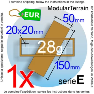 1x MDF Movement Tray 2x7 7x2 (E 0mm) 20mm Square Base War Hammer 40k Bandeja - Imagen 1 de 7