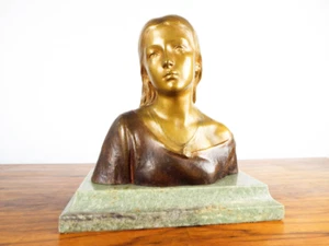 19thC French Art Nouveau Bronze Sculpture Jean Escoula Signed Art 1898 - Picture 1 of 12