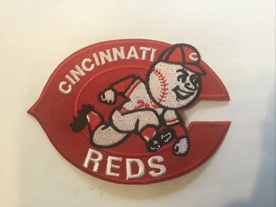 CINCINNATI REDS Vintage Embroidered Iron On Patch 4” X 2.75”MLB - Image 1 of 2