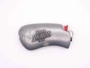 Golden American Classic metal case for small BIC lighter - Foto 1 di 4