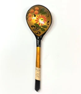 RUSSIAN WOODEN SPOON HAND PAINTED KHOKHLOMA STYLE (spoon02) - Picture 1 of 4
