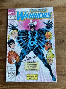 New Warriors #6 Marvel Comics 1990 Signed by Mark Bagley A - Picture 1 of 12