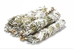 White Sage + Black Sage Smudge Incense 8"-9" Bundle (7 pcs) #JC-114 - Picture 1 of 5