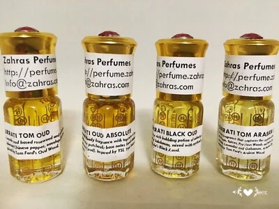 SURRATI - SET OF 4 OUD PERFUMES Oud Set - Experience the Sensational Aromas of 4 Different Oud Perfumes