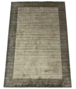 Gabbeh Carpet Wool Grey Lori Hand Woven 120x180 CM Viscose Debbich S9 - Picture 1 of 8