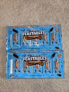 Mr Beast FEASTABLES Mantequilla de Maní 10 Barras 1.24oz Tamaño de Snack, Dos Paquetes de 5 - Imagen 1 de 8