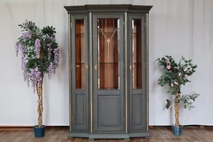 Nr.1566a Scholtissek Vitrine Schrank Eiche, Ahorn Vollholz - Bild 1 von 12