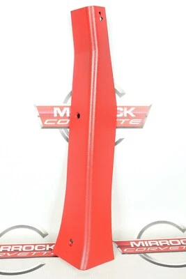 1988-1992 Corvette C4 Door Pillar Trim Flame Red Convertible Right Side Foto 1 de 4