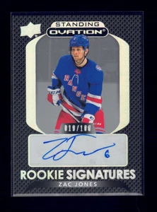 2021-22 Upper Deck Ovation #SORS-ZJ Zachary Jones Standing Sign Rookie Auto /100 - Picture 1 of 2