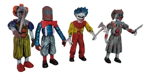 Deep Web clowns kids club misterio mexican 6" 4 hard plastic figures Vigevani - Picture 1 of 10