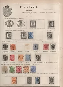 Estampillas de Noruega y Finlandia en 2 páginas - Estado mixto - Imagen 1 de 2