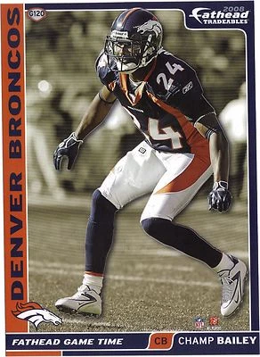 PEGATINA CHAMP BAILEY DENVER BRONCOS FATHEAD INTERCAMBIABLES UGA BULLDOGS 2008 G120 Foto 1 de 4
