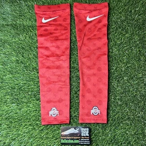 Nike Team Issue Ohio State Buckeyes Pro Dri-Fit Sleeves Size L/XL FN5302-610 - Picture 1 of 4
