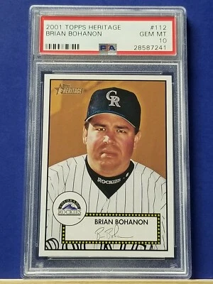 Brian Bohanon - 2001 Topps Heritage   PSA 10  - Image 1 of 2