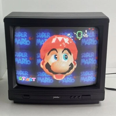 Jubilee S CTT-H AA Color Television TESTED 14" RETRO-GAMING CRT TV +DEMO VIDEO - Image 1 of 4