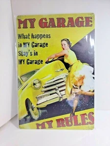 My Garage Metal Sign 12" x 8" - Picture 1 of 2