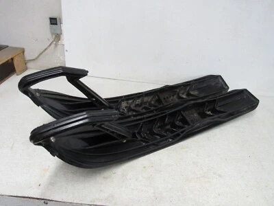 09 ARCTIC CAT M1000 M 1000 SKIS STOCK MOUNTAIN BLACK HOOPS PAIR M8 OEM #1073 - Imagem 1 de 4